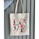 Экошопер Bookopt ВК4072 LOVE (цветы), бежевый