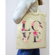 Экошопер Bookopt ВК4072 LOVE (цветы), бежевый