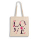 Экошопер Bookopt ВК4072 LOVE (цветы), бежевый