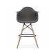 Стілець Тауер Вуд Eames барний високий чорний