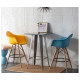 Стілець Тауер Вуд Eames барний високий блакитний