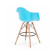 Стілець Тауер Вуд Eames барний високий блакитний