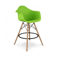 Стул Тауэр Вуд Eames барный высокий зеленый