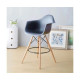 Стілець Тауер Вуд Eames барний високий сірий