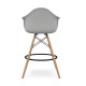 Стілець Тауер Вуд Eames барний високий сірий