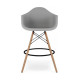 Стілець Тауер Вуд Eames барний високий сірий