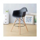 Стілець Тауер Вуд Eames барний високий темно-сірий