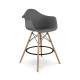 Стілець Тауер Вуд Eames барний високий темно-сірий