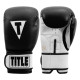 Боксерські рукавиці TITLE Premier Leather Black/White XL 16 oz (бинти 4м. в комплекті)