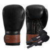 Боксерские перчатки TITLE Boxing Honorary Black M 12 oz (бинты 4м. в комплекте)