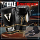 Боксерські рукавиці TITLE Boxeo Mexican Leather Quatro Black/White 16 oz (бинти 4м. в комплекті)