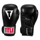 Боксерські рукавиці TITLE Classic Black Max Black 16 oz (бинти 4м. в комплекті)