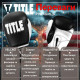 Боксерські рукавиці TITLE Boxing Dynamic Strike Black/White 12 oz (бинти 4м. в комплекті)