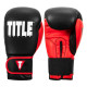 Боксерські рукавиці TITLE Boxing Dynamic Strike Black/Red 12 oz (бинти 4м. в комплекті)