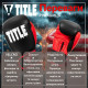 Боксерські рукавиці TITLE Boxing Dynamic Strike Black/Red 12 oz (бинти 4м. в комплекті)