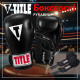 Боксерські рукавиці TITLE Classic Black Max Black 12 oz (бинти 4м. в комплекті)