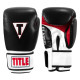 Боксерські рукавиці TITLE Classic Leather 2.0 Black/White/Red XXL 18 oz (бинти 4м. в комплекті)