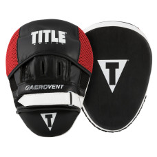 Лапи боксерські TITLE Boxing Aerovent Excel Incredi-Mitts 2.0 Black/Red/White