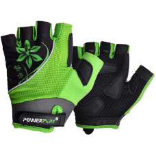 Велоперчатки женские PowerPlay 5281 A Зеленые XS