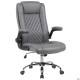 Кресло руководителя Hank ткань серая