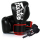 Боксерські рукавиці Fairtex BGV14 Black 10 унцій (бинти в комплекті)
