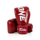 Боксерські рукавиці Fairtex BGV1-ONE (натуральна шкіра) Red 12 унцій (бинти в комплекті)