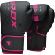 Боксерские перчатки RDX F6 MATTE PINK-10OZ (капа в комплекте)
