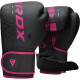 Боксерские перчатки RDX F6 MATTE PINK-10OZ (капа в комплекте)