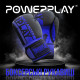 Боксерські рукавиці PowerPlay 3086 Matt Challenger Чорно-Сині 10 унцій