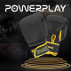 Боксерські рукавиці PowerPlay 3021 Ukraine Чорно жовті 10 унцій