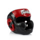 Боксерский шлем Fairtex HG13 Black/Red XL