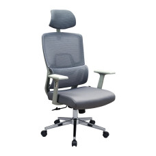 Крісло Вектор Про Хром М-2 Сітка Сіра