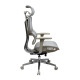 Крісло Ерготекс Алюм Synchro Сітка Сіра