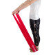 Лента-эспандер для спорта и реабилитации Power System PS-4122 Flat Stretch Band Level 2 Red (15-25кг.)