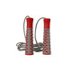Скакалка PowerPlay 4206 Jump Rope PRO+ Сіро-червона (2,75m.)