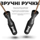 Скакалка шкіряна PowerPlay 4214 Leather Jump Rope Чорна 2.75 см.