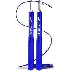 Скакалка швидкісна на підшипниках алюмінієва PowerPlay 4207 Elite Jump Rope Синя (3m.)