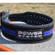 Пояс для пауэрлифтинга Power System PS-3800 PowerLifting кожаный Black/Blue Line XXL