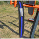 Пояс для пауэрлифтинга Power System PS-3800 PowerLifting кожаный Black/Blue Line XXL