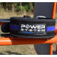 Пояс для пауэрлифтинга Power System PS-3800 PowerLifting кожаный Black/Blue Line XXL