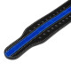 Пояс для пауэрлифтинга Power System PS-3800 PowerLifting кожаный Black/Blue Line XXL