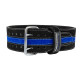 Пояс для пауэрлифтинга Power System PS-3800 PowerLifting кожаный Black/Blue Line XXL