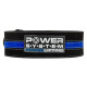 Пояс для пауэрлифтинга Power System PS-3800 PowerLifting кожаный Black/Blue Line XXL