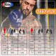 Боксерские перчатки Fairtex BGV9 Mexican Blue/Yellow 12 унций (бинты в комплекте)