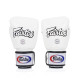 Боксерские перчатки Fairtex BGV1 White 12 унций (бинты в комплекте)