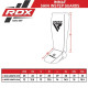 Захист для гомілок та стоп RDX NEOPRENE SHIN INSTEP IMMAF-1-BLUE-XL
