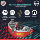 Капа OPRO Gold UFC взрослая (возраст 11+) Red/Silver (art.102516002)