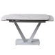 Elvi Matte Staturario керамічний стіл 120-180 см білий