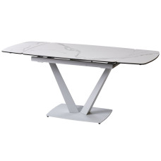 Elvi Matte Staturario керамический стол 120-180 см белый