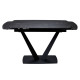 Elvi Black Marble стіл керамічний 120-180 см чорний